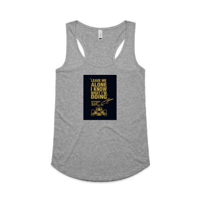 Kimi Raikkonen "I know what I am doing"  - Womens Yes Racerback Singlet Thumbnail